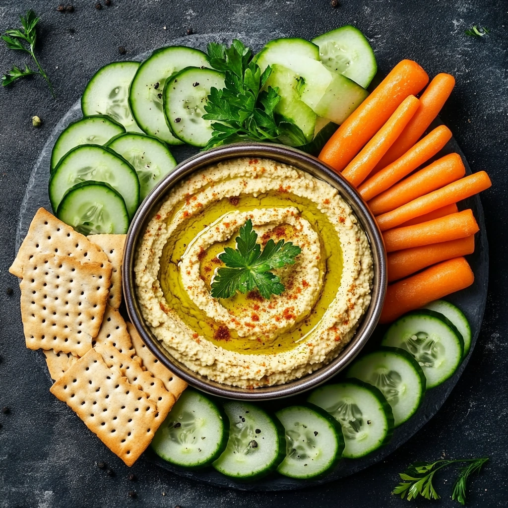 Хумус з овочами